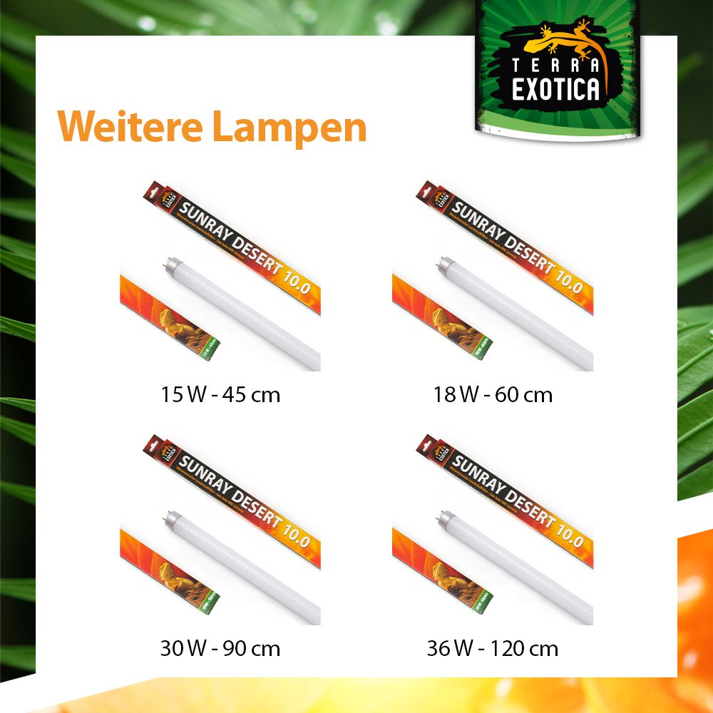 Sunray Desert UV 10.0 - Leuchtstoffröhre - 15-36 Watt